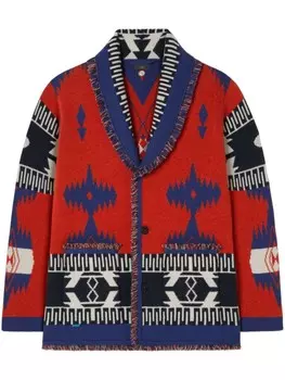 Alanui кардиган Icon Jacquard, красный