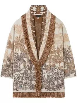 Alanui кардиган Jungle Toile de Jouy, нейтральный