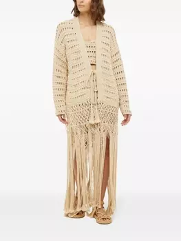 Alanui кардиган Love Letter To India, нейтральный цвет