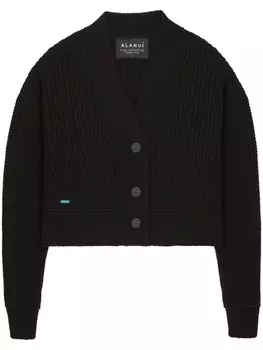 Alanui кардиган-пальто из смесового кашемира, черный