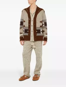 Alanui кардиган с принтом, нейтральный цвет