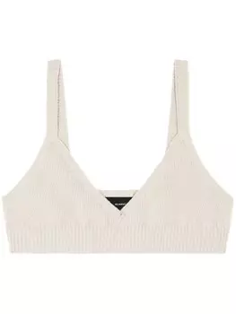 Alanui кашемировый бюстгальтер-бралетт, нейтральный цвет