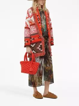 Alanui маленькая сумка-тоут Icon, оранжевый