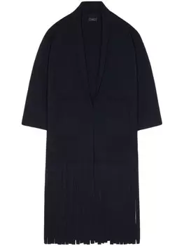 Alanui пальто с бахромой, синий