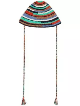 Alanui панама Sunny Stripes, зеленый