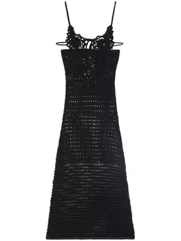 Alanui платье A Love Letter To India, черный