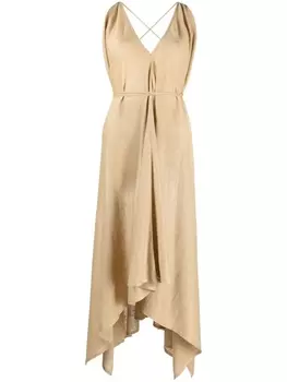 Alanui платье Get Lost, коричневый