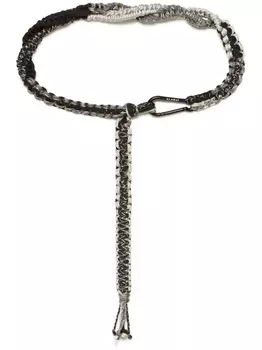 Alanui плетеный ремень Rope, черный