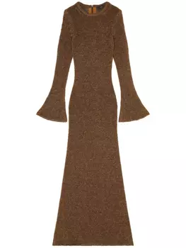 Alanui пляжное платье Shady, коричневый