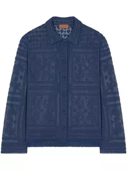 Alanui рубашка Kiss By The Book, синий