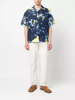 Alanui рубашка с абстрактным принтом, синий