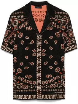 Alanui рубашка с принтом, черный