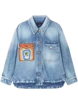 Alanui рубашка Sunny Crochet, синий