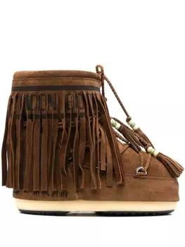 Alanui сапоги Icon Low Moon, коричневый