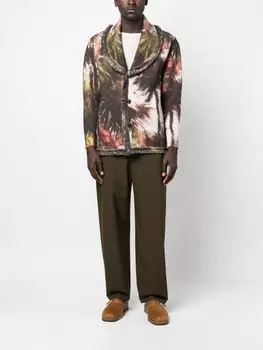 Alanui шерстяной кардиган Tropical Madness, коричневый