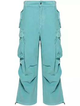 Alanui широкие брюки карго, синий