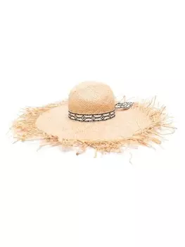 Alanui широкополая шляпа из рафии