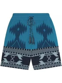 Alanui шорты-бермуды Icon Piquet, синий
