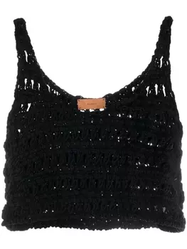 Alanui топ A Love Letter To India, черный