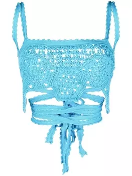 Alanui топ Blooming Flowers, синий