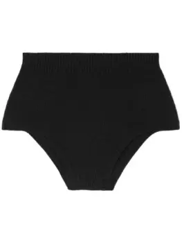 Alanui трикотажные шорты с завышенной талией, черный