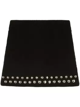 Alanui юбка мини Love and Studs, черный