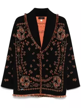 Alanui жаккардовый кардиган Bandana, черный