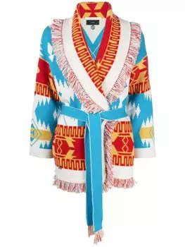 Alanui жаккардовый кардиган Icon, синий