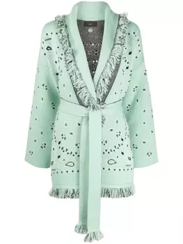 Alanui жаккардовый кардиган Icon, зеленый