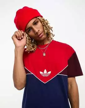 Алая футболка adidas Originals Adicolor