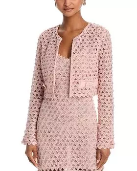 Алая Куртка LoveShackFancy, розовый