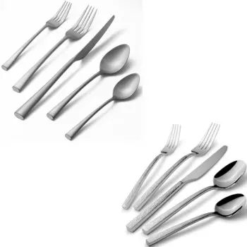 Alata Bailey Matte Satin&Ripple Mirror Набор столовых приборов из нержавеющей стали
