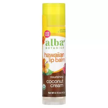 Alba Botanica Гавайский бальзам для губ питательные кокосовые сливки (4,2 г)
