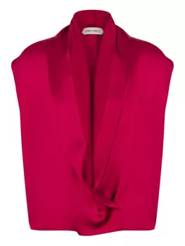 Alberta Ferretti атласная блузка, розовый