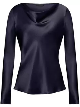 Alberta Ferretti атласный топ, синий