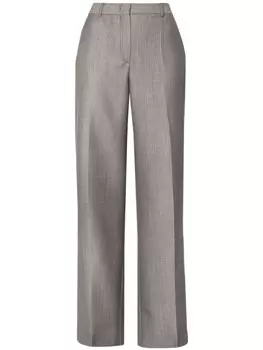 Alberta Ferretti брюки из отутюженной шерсти, серый