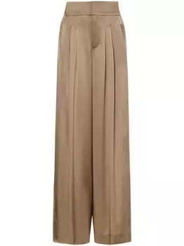 Alberta Ferretti брюки палаццо, нейтральный цвет