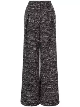 Alberta Ferretti брюки палаццо со складками, черный