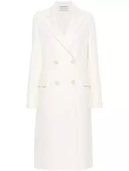 Alberta Ferretti двубортное пальто, белый