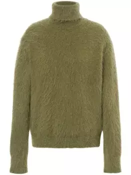 Alberta Ferretti джемпер с высоким воротником, зеленый