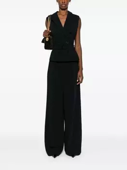 Alberta Ferretti креповый комбинезон, черный