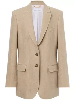 Alberta Ferretti льняной пиджак, серый