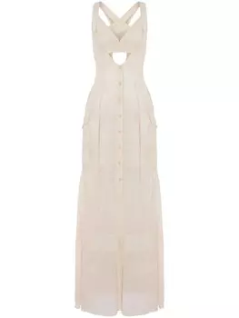 Alberta Ferretti платье макси, нейтральный