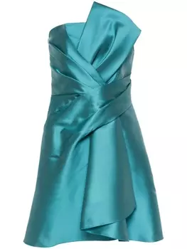 Alberta Ferretti платье мини Mikado, синий