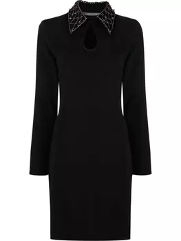 Alberta Ferretti платье мини с длинными рукавами, черный