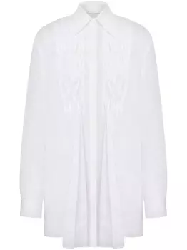 Alberta Ferretti плиссированная рубашка, белый