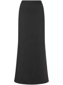 Alberta Ferretti плиссированная юбка макси, серый