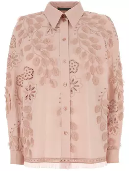 Alberta Ferretti поплиновая рубашка, розовый