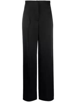 Alberta Ferretti прямые брюки с завышенной талией, черный
