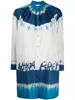 Alberta Ferretti рубашка оверсайз I Love Summer, белый
